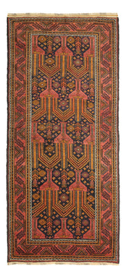 Loper Baluch tapijt - 249 x 113 cm - donkerblauw