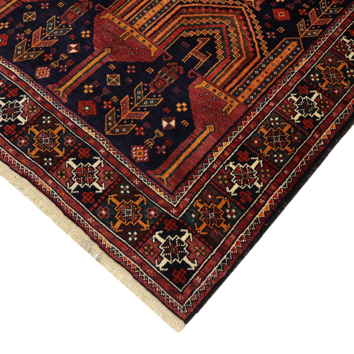 Loper Baluch tapijt - 251 x 128 cm - donkerrood
