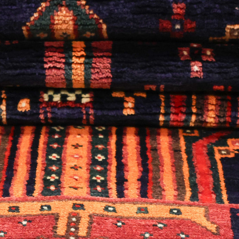 Loper Baluch tapijt - 251 x 128 cm - donkerrood