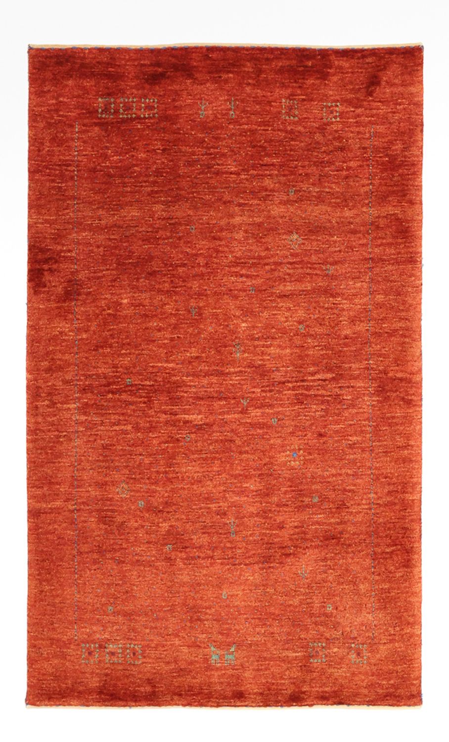 Gabbeh Tapijt - Kashkuli Perzisch - 127 x 78 cm - oranje
