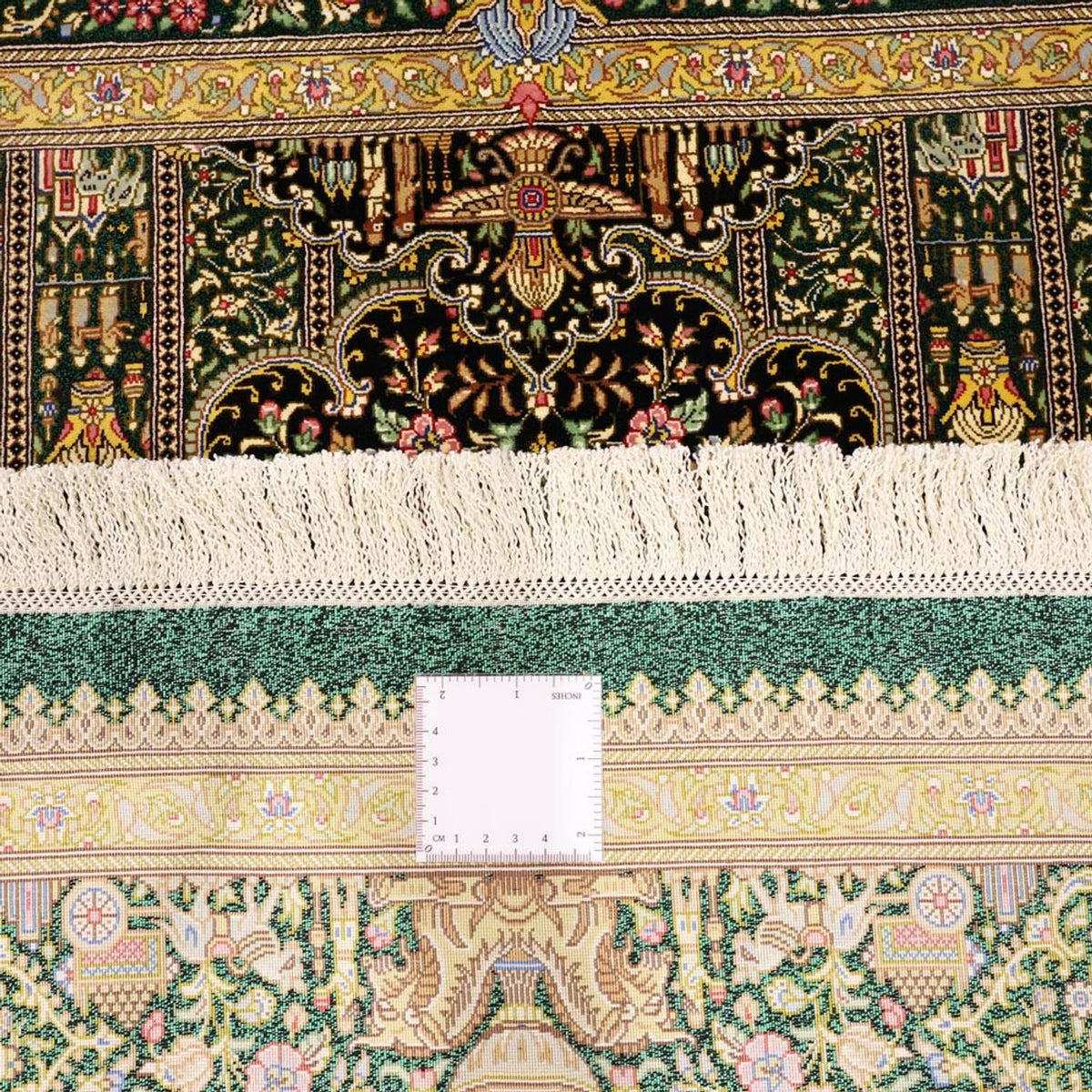 Perzisch tapijt - Ghom - Koninklijke - 156 x 99 cm - donker beige