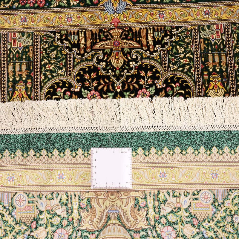 Perzisch tapijt - Ghom - Koninklijke - 156 x 99 cm - donker beige