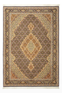 Perzisch tapijt - Tabriz - Royal - 152 x 104 cm - donker beige