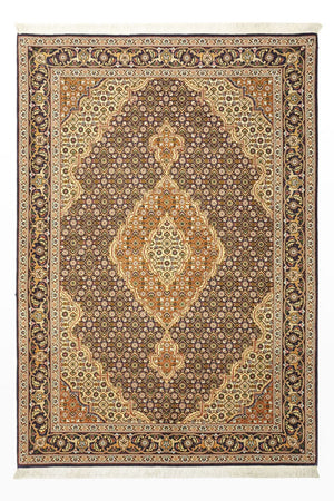 Perzisch tapijt - Tabriz - Royal - 152 x 104 cm - donker beige