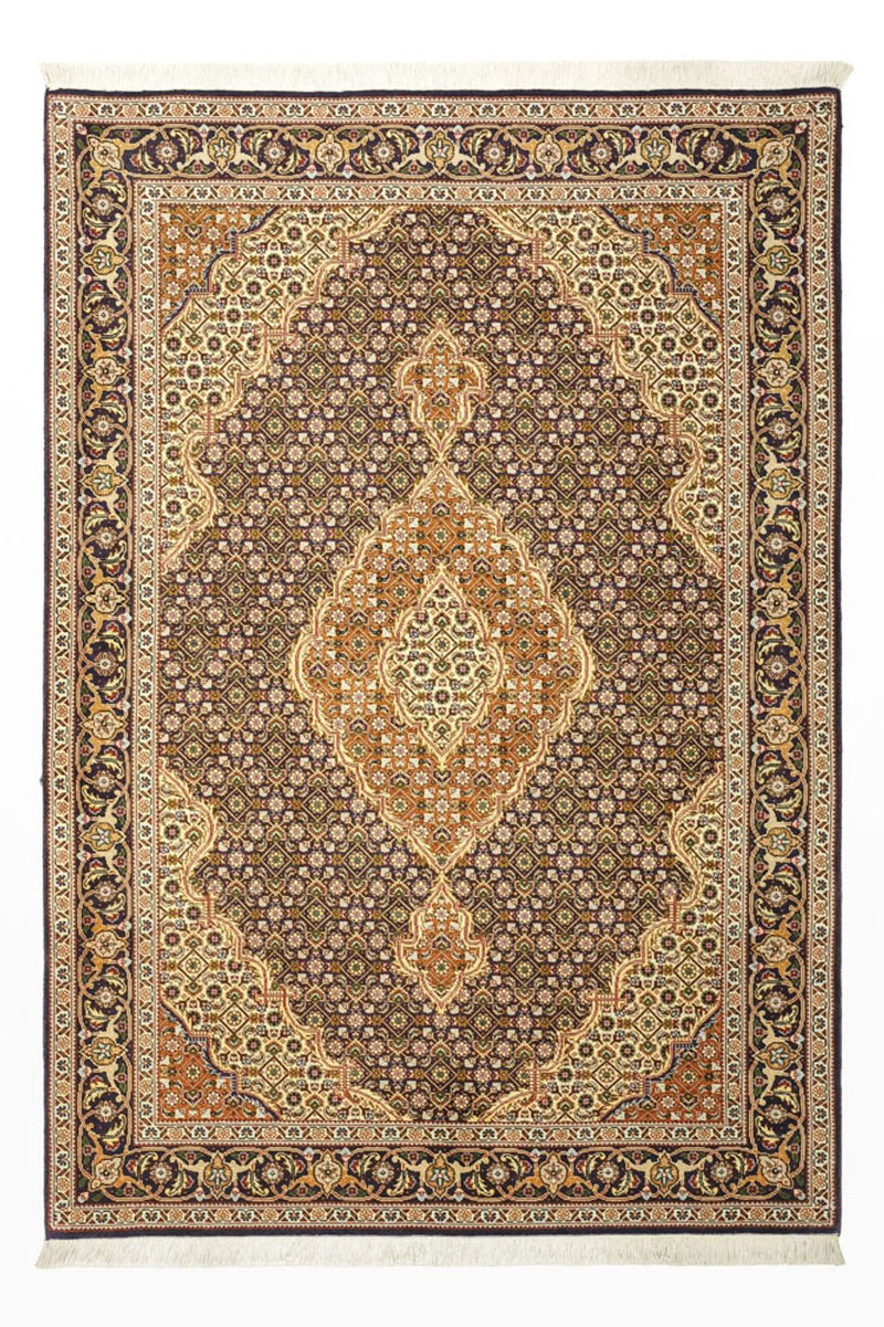 Perzisch tapijt - Tabriz - Royal - 152 x 104 cm - donker beige