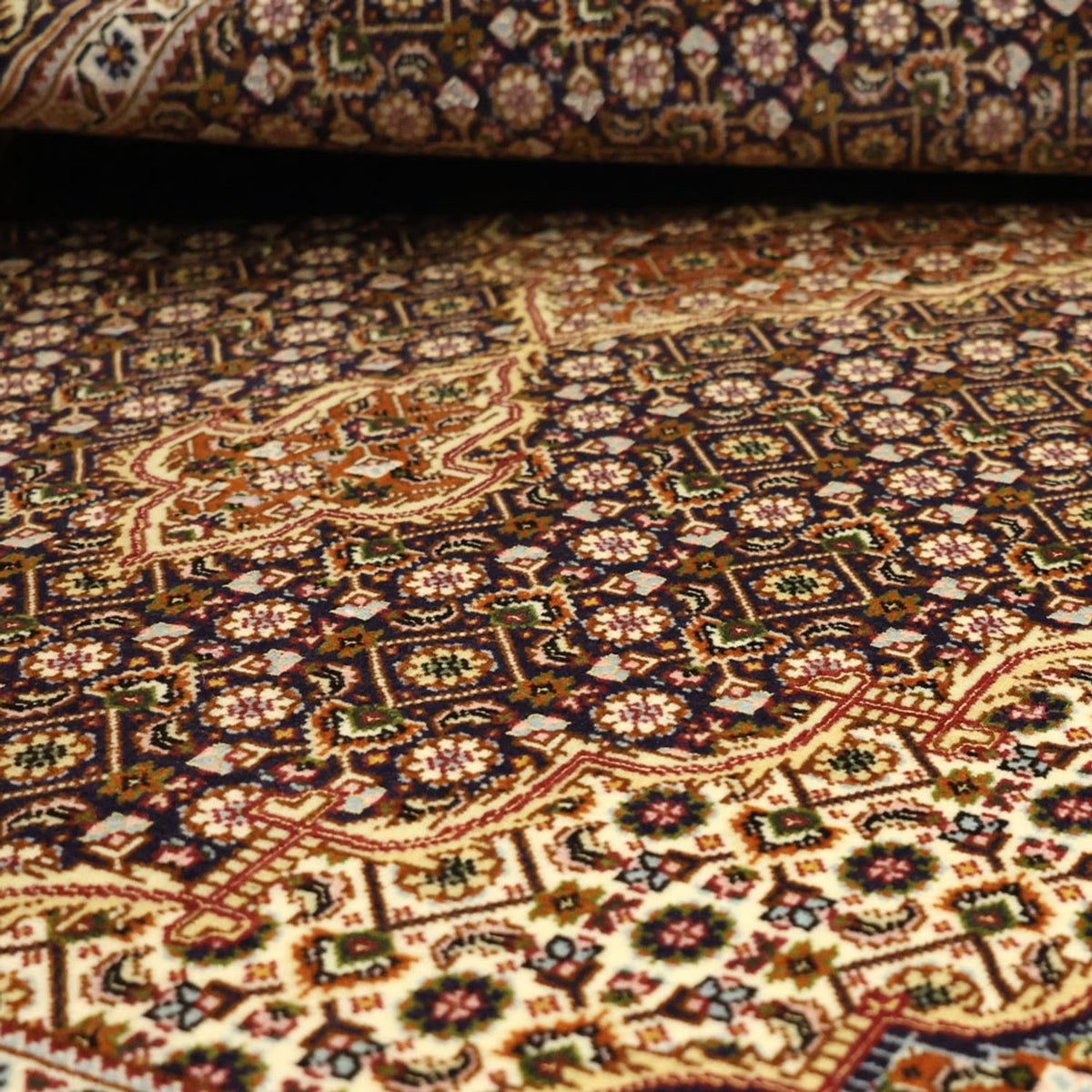 Perzisch tapijt - Tabriz - Royal - 152 x 104 cm - donker beige