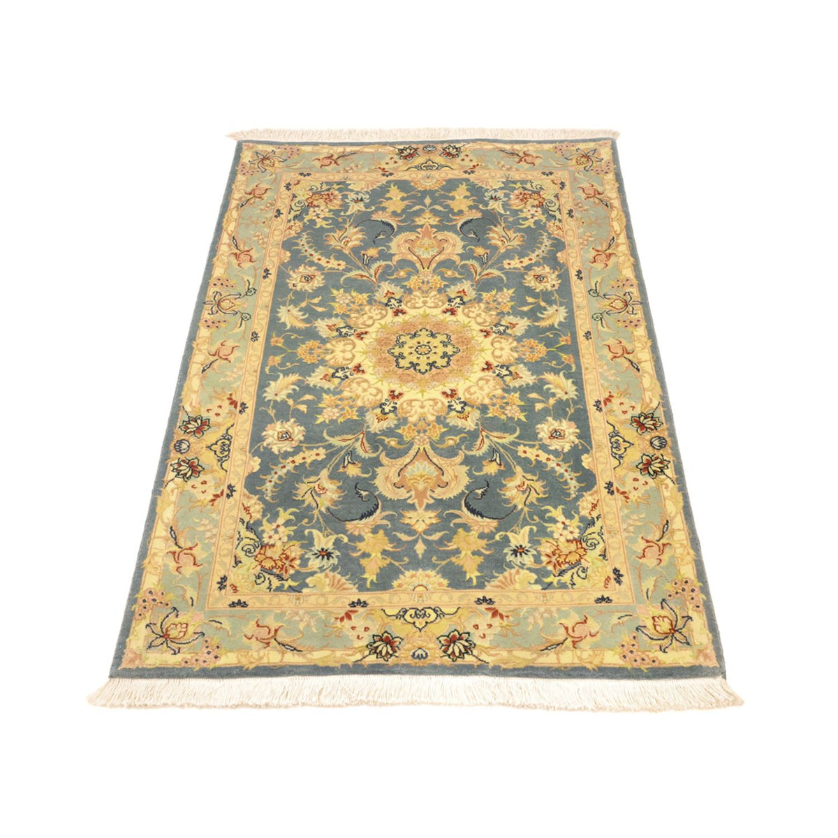 Perzisch tapijt - Tabriz - Royal - 118 x 81 cm - lichtblauw