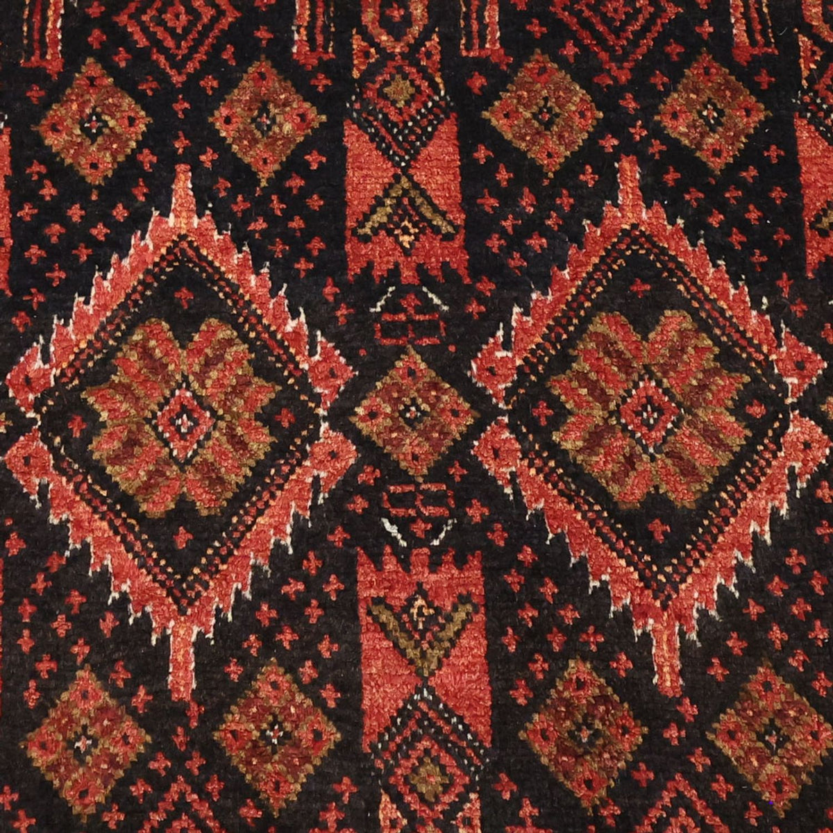 Loper Baluch tapijt - 205 x 105 cm - donkerrood