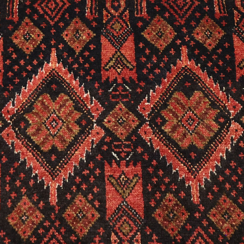 Loper Baluch tapijt - 205 x 105 cm - donkerrood