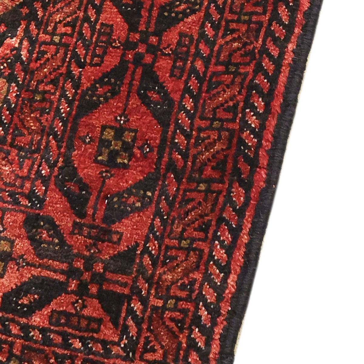 Loper Baluch tapijt - 205 x 105 cm - donkerrood