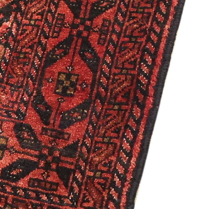 Loper Baluch tapijt - 205 x 105 cm - donkerrood