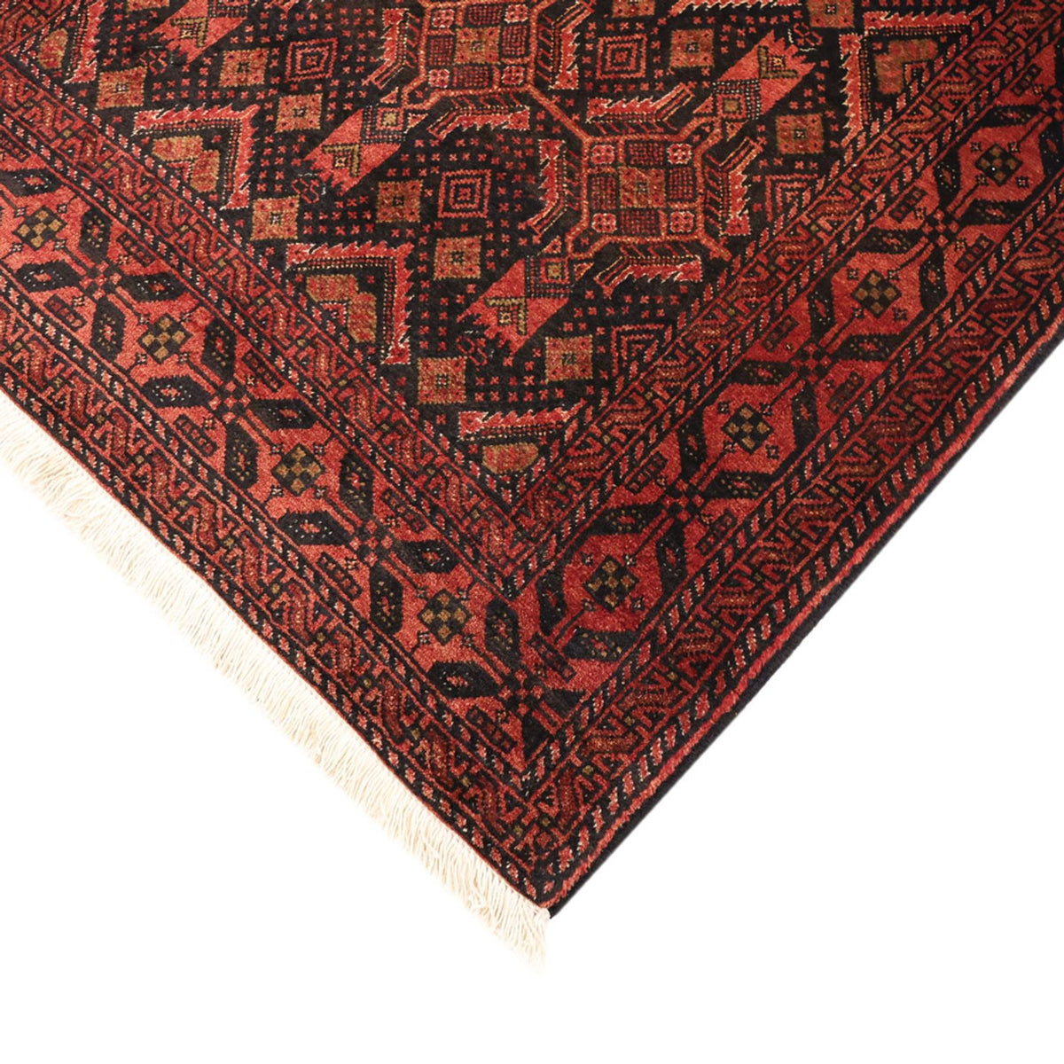 Loper Baluch tapijt - 205 x 105 cm - donkerrood