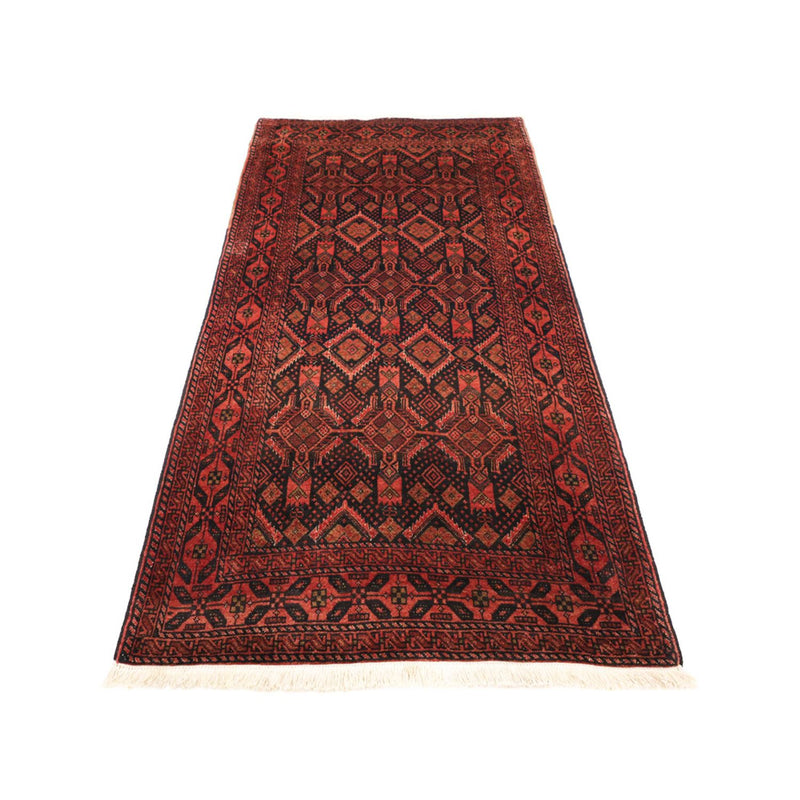 Loper Baluch tapijt - 205 x 105 cm - donkerrood