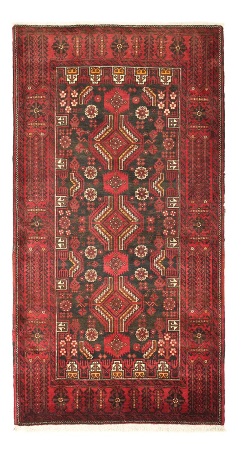 Loper Baluch tapijt - 210 x 105 cm - donkerrood