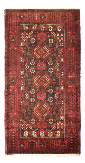 Loper Baluch tapijt - 210 x 105 cm - donkerrood