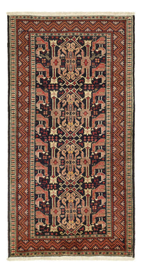 Loper Baluch tapijt - 193 x 100 cm - terracotta