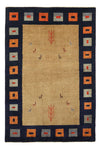 Loribaft Tapijt 105x156cm - Perserteppich Wollteppich - Rechthoekig / Meerkleurig / 105 x 156 cm Rechthoekig