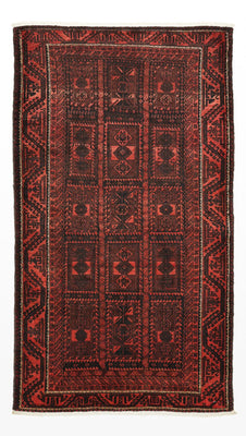 Baluch tapijt - 205 x 117 cm - donkerrood