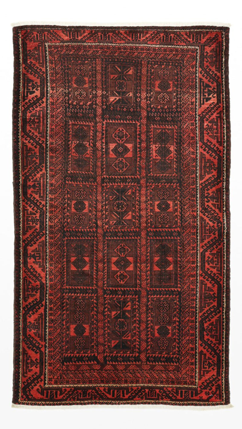 Baluch tapijt - 205 x 117 cm - donkerrood