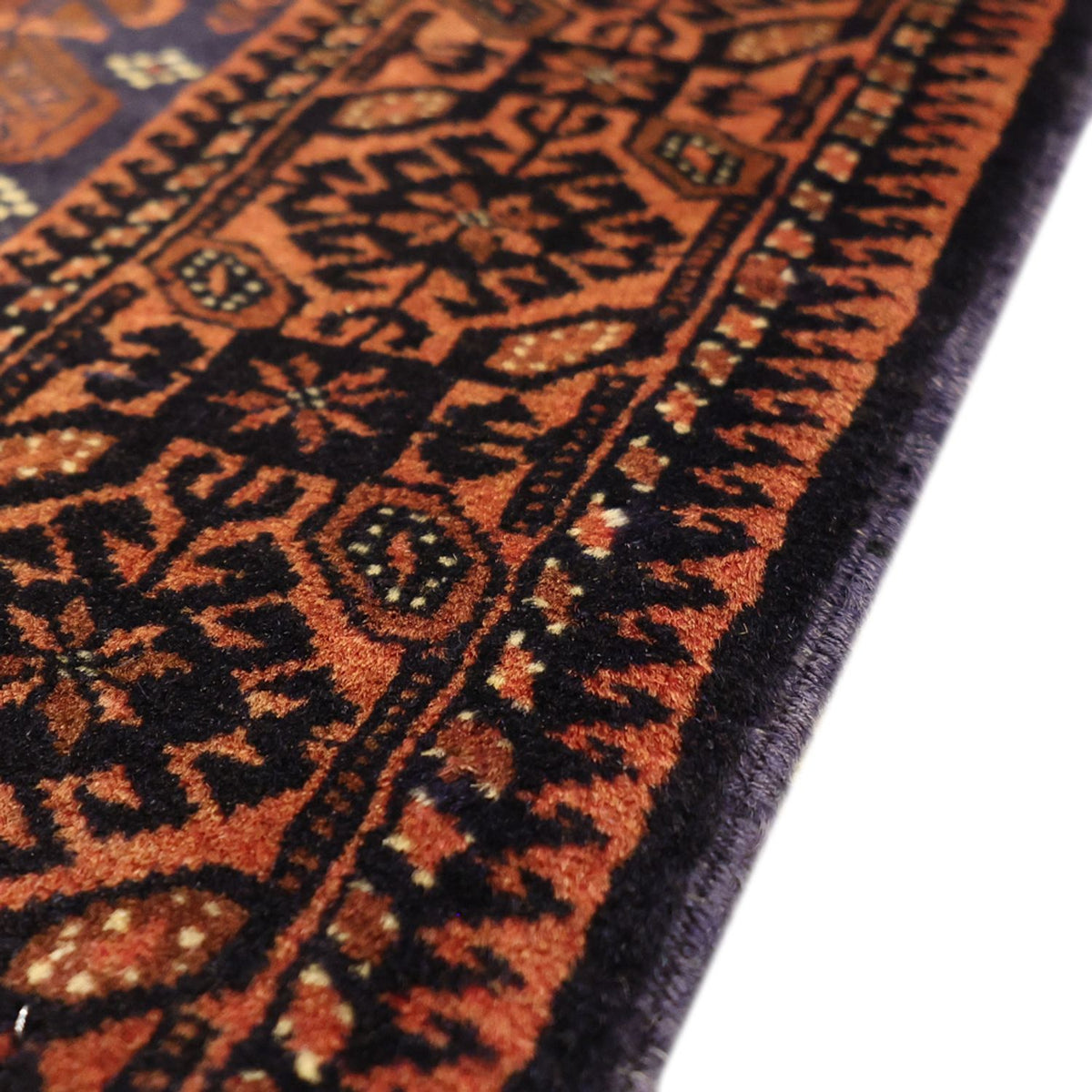 Loper Baluch tapijt - 185 x 100 cm - donkerblauw