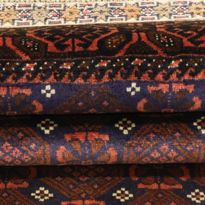 Loper Baluch tapijt - 185 x 100 cm - donkerblauw