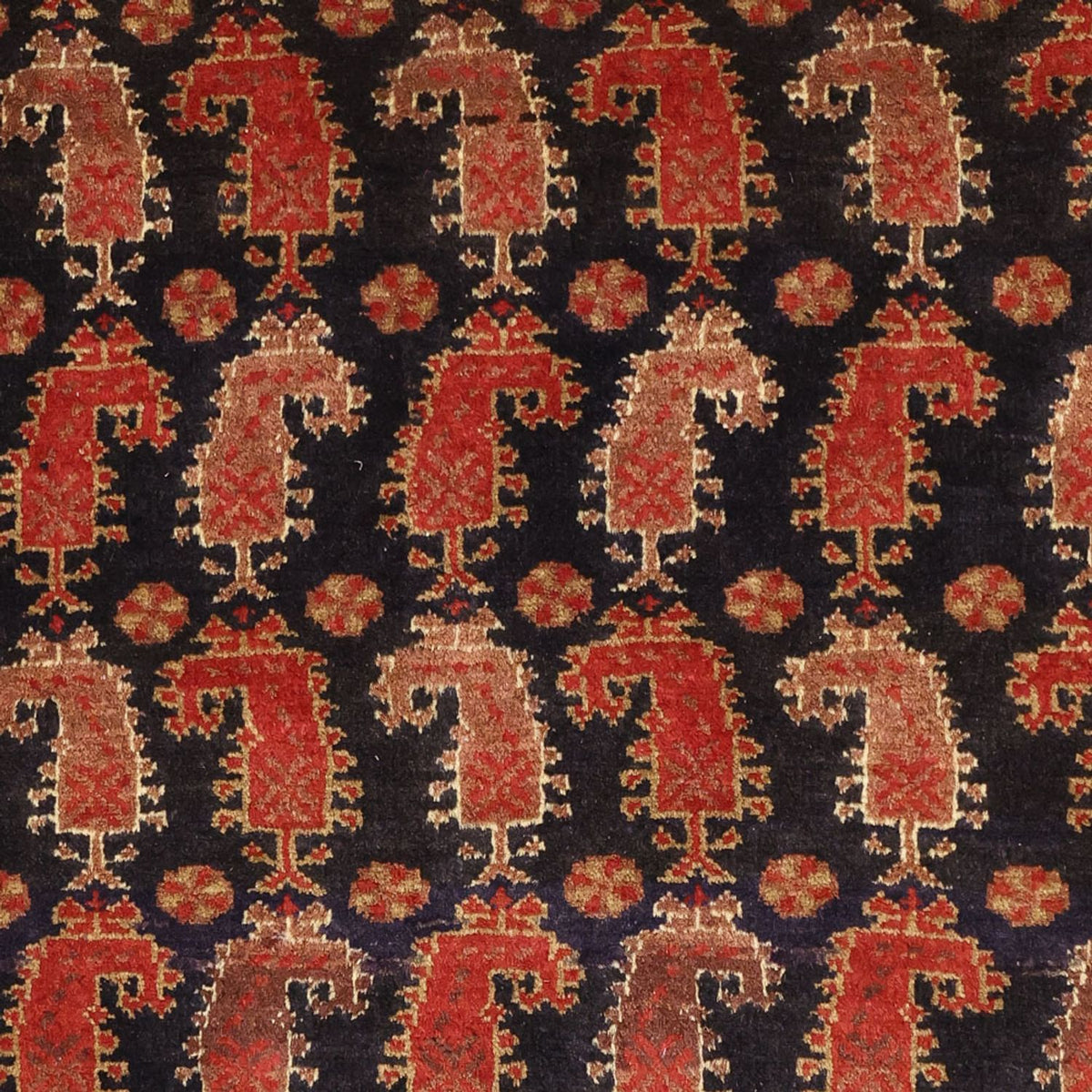 Loper Baluch tapijt - 212 x 102 cm - donker beige