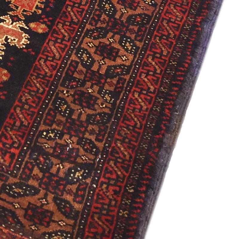 Loper Baluch tapijt - 212 x 102 cm - donker beige