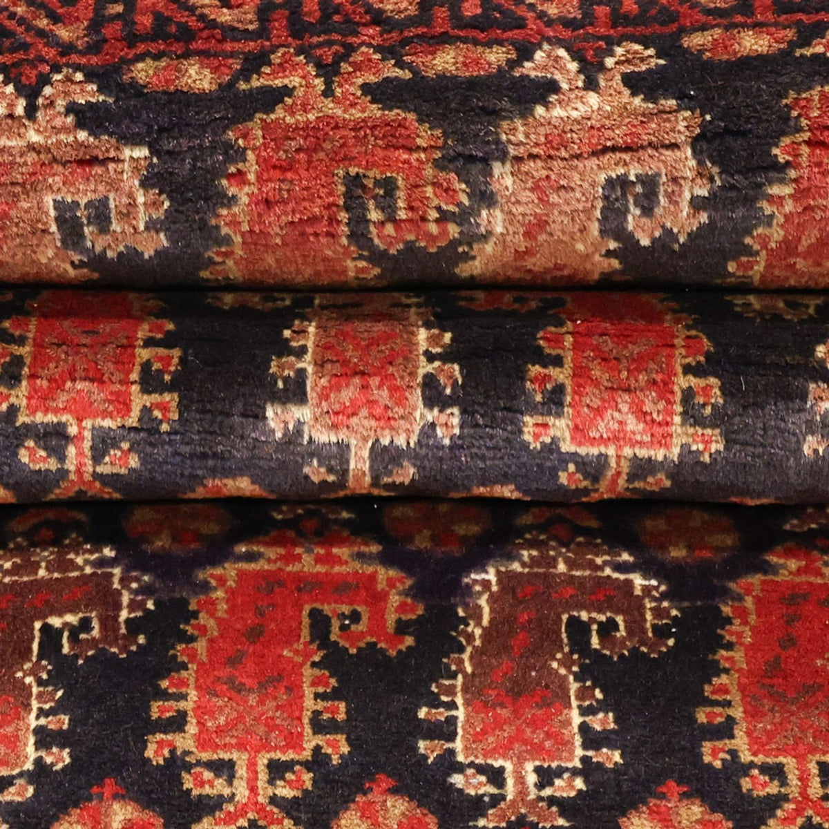 Loper Baluch tapijt - 212 x 102 cm - donker beige