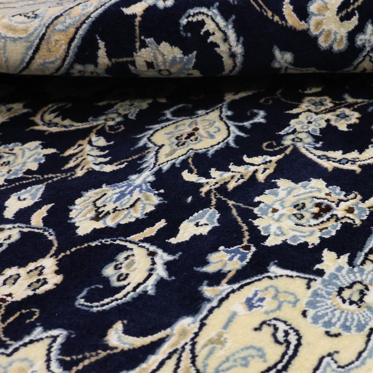 Perzisch tapijt - Nain - Koninklijk - 152 x 87 cm - donkerblauw