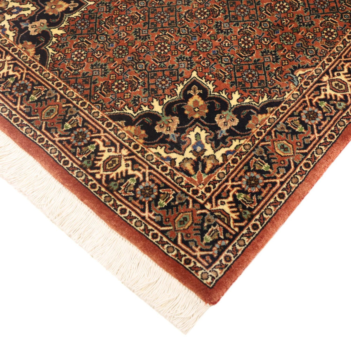 Perzisch tapijt - Bijar - 140 x 69 cm - donker beige