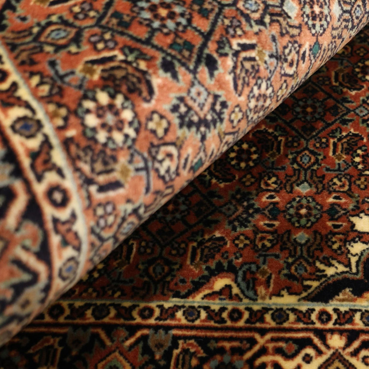 Perzisch tapijt - Bijar - 139 x 72 cm - donker beige