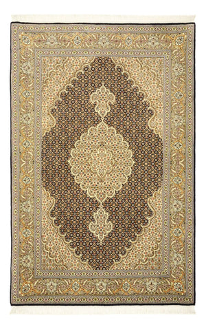 Perzisch tapijt - Tabriz - Royal - 154 x 102 cm - donker beige