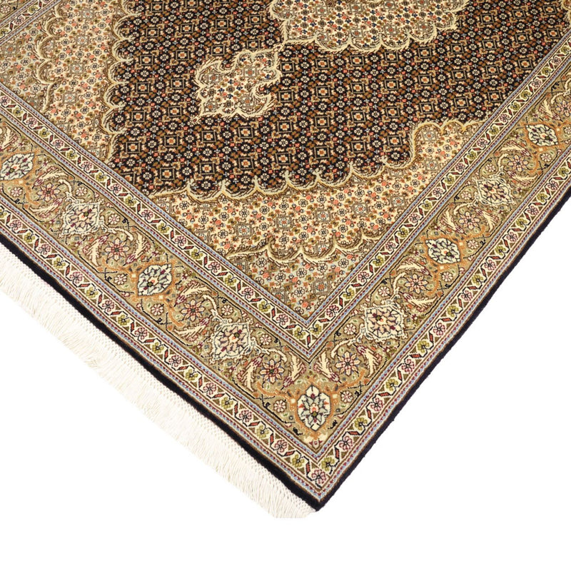Perzisch tapijt - Tabriz - Royal - 154 x 102 cm - donker beige
