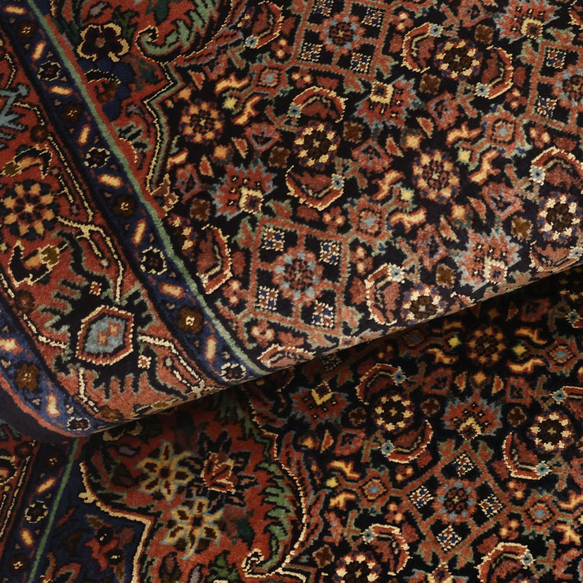 Perzisch tapijt - Bijar - 147 x 69 cm - donker beige