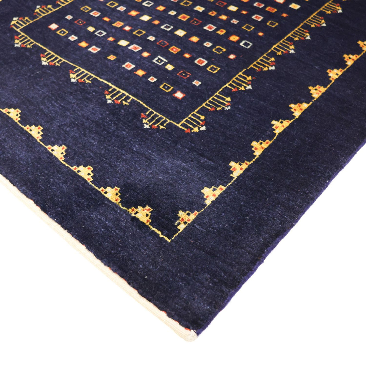 Gabbeh Tapijt - Kashkuli Perzisch - 119 x 81 cm - donkerblauw
