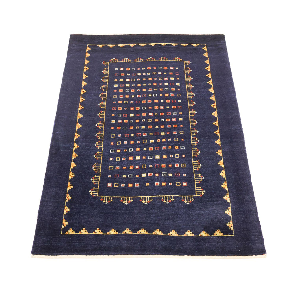 Gabbeh Tapijt - Kashkuli Perzisch - 119 x 81 cm - donkerblauw