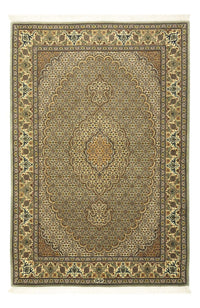 Perzisch tapijt - Tabriz - Royal - 149 x 100 cm - olijfgroen