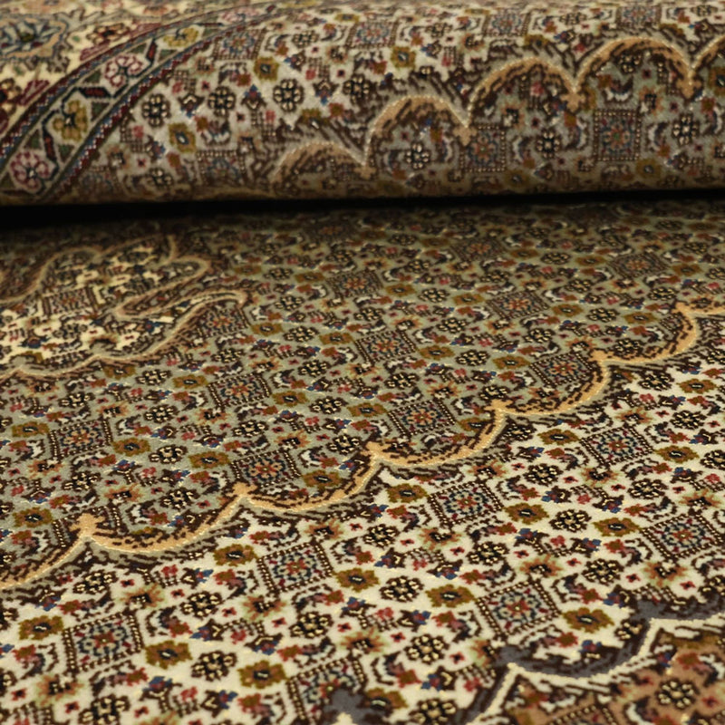 Perzisch tapijt - Tabriz - Royal - 149 x 100 cm - olijfgroen