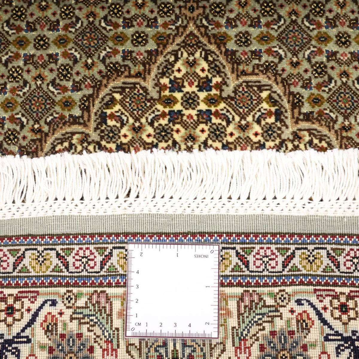 Perzisch tapijt - Tabriz - Royal - 149 x 100 cm - olijfgroen