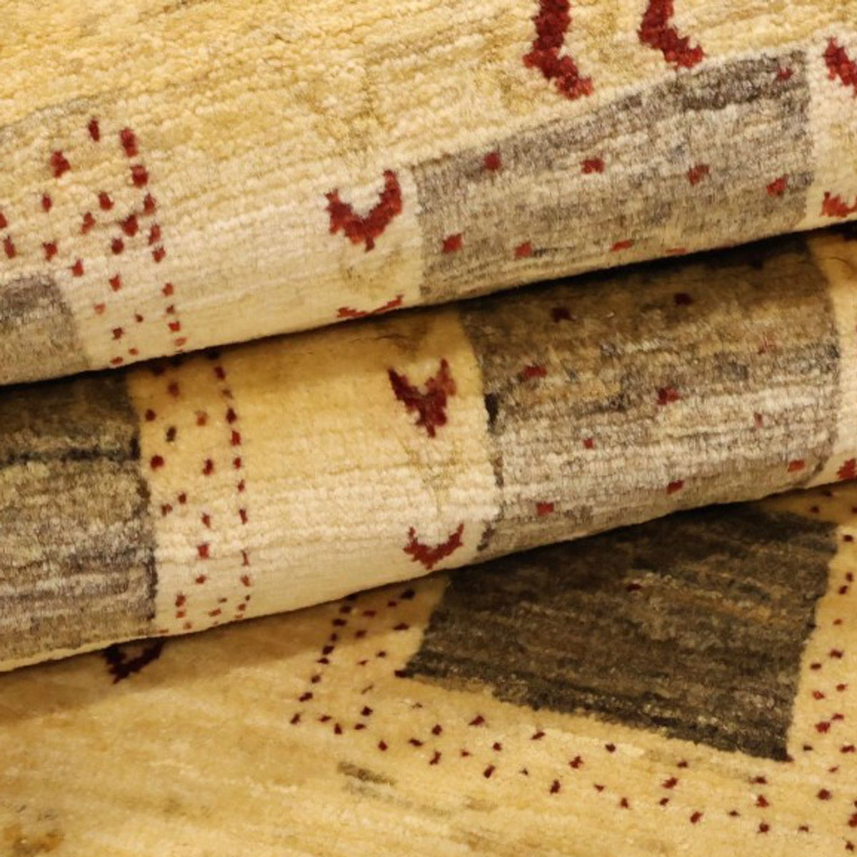 Gabbeh Tapijt - Kashkuli Perzisch - 190 x 116 cm - beige