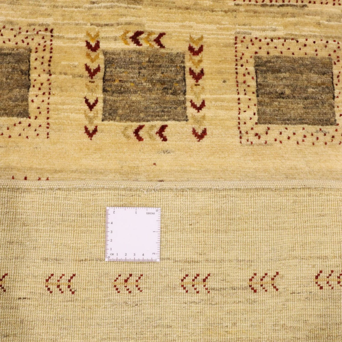 Gabbeh Tapijt - Kashkuli Perzisch - 190 x 116 cm - beige