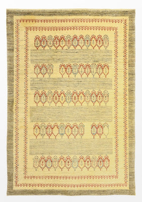 Gabbeh Tapijt - Kashkuli Perzisch - 125 x 87 cm - beige