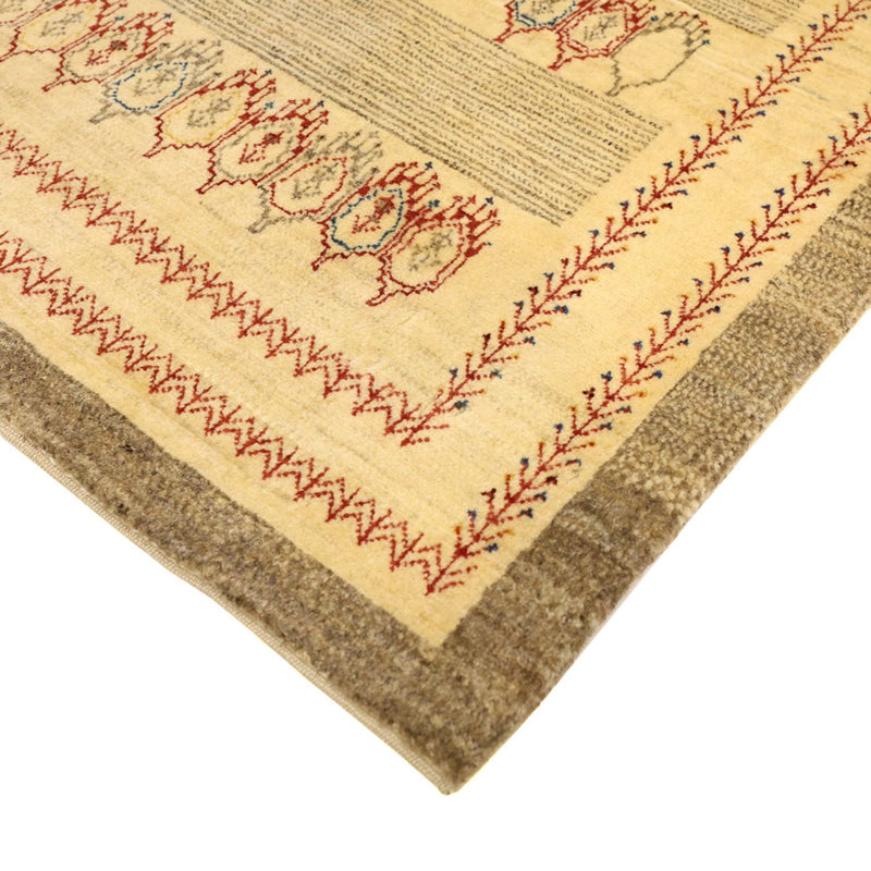 Gabbeh Tapijt - Kashkuli Perzisch - 125 x 87 cm - beige