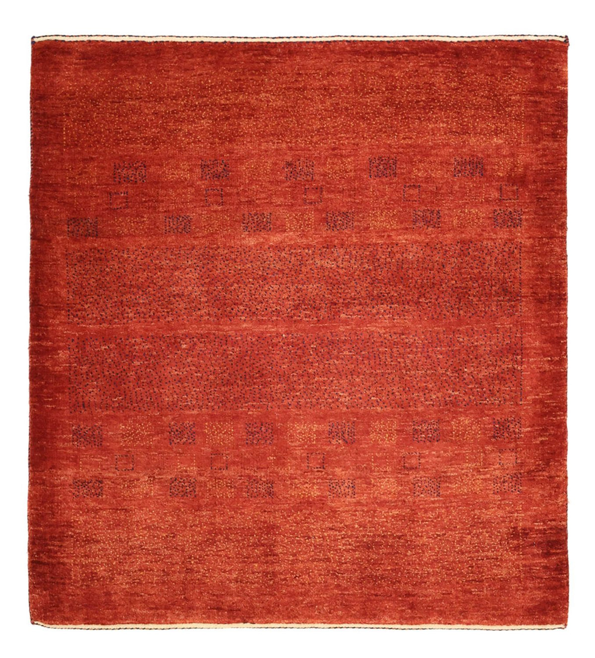 Gabbeh Tapijt - Kashkuli Perzisch vierkant  - 112 x 101 cm - donkerrood