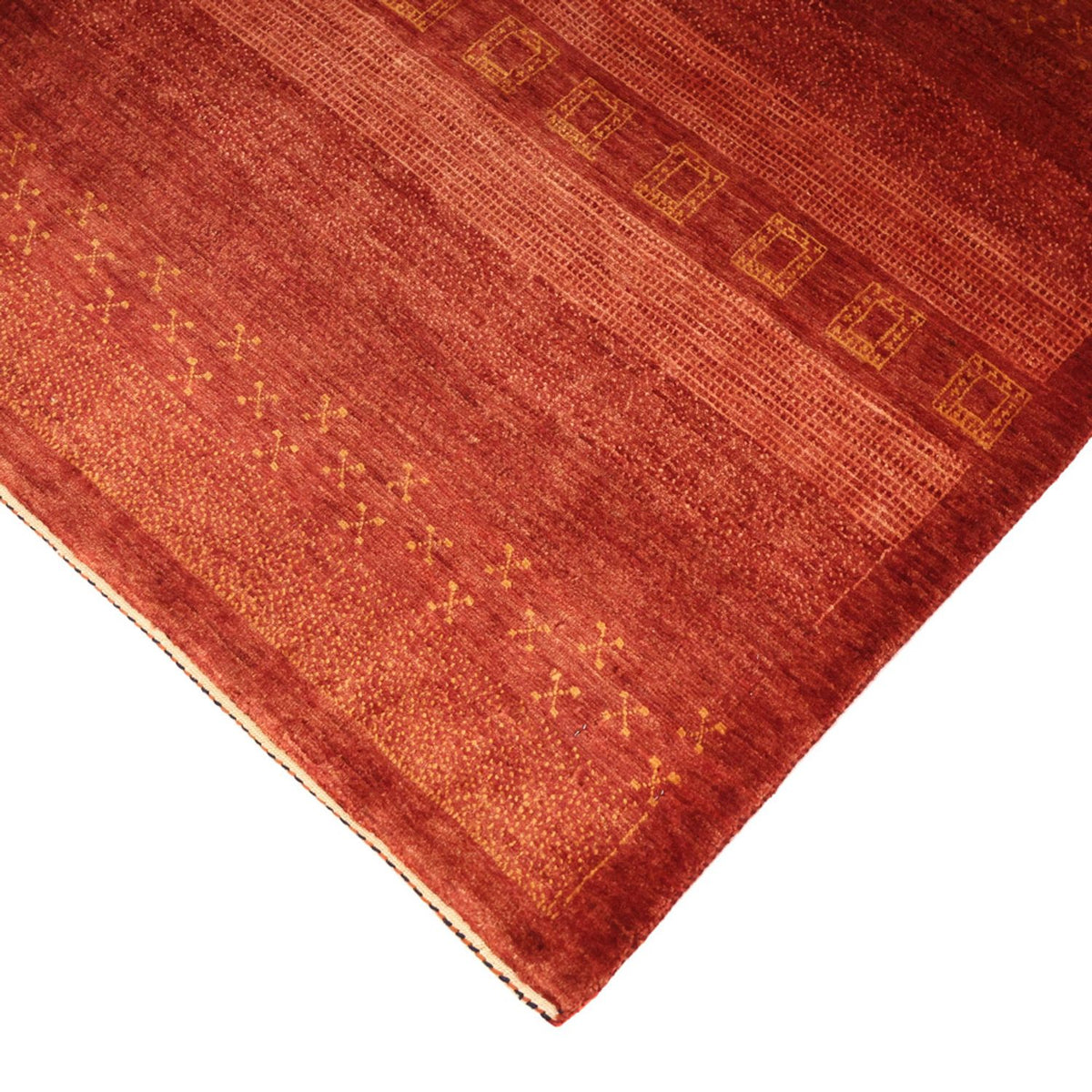 Gabbeh Tapijt - Kashkuli Perzisch - 113 x 97 cm - rood