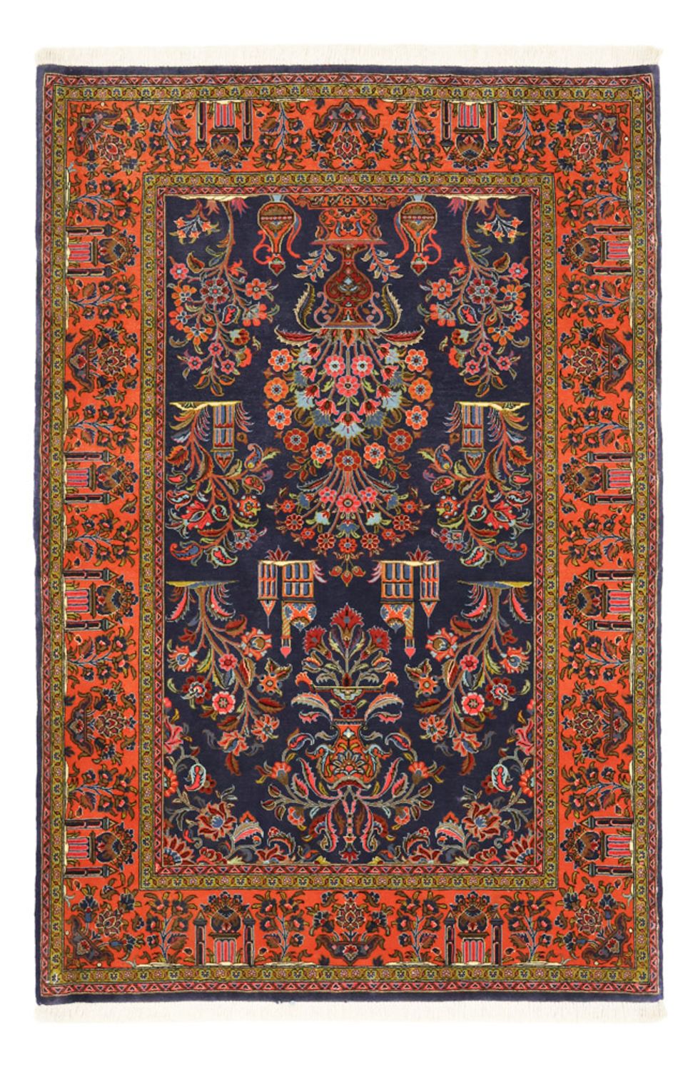 Perzisch tapijt - Klassiek - 161 x 110 cm - donkerblauw