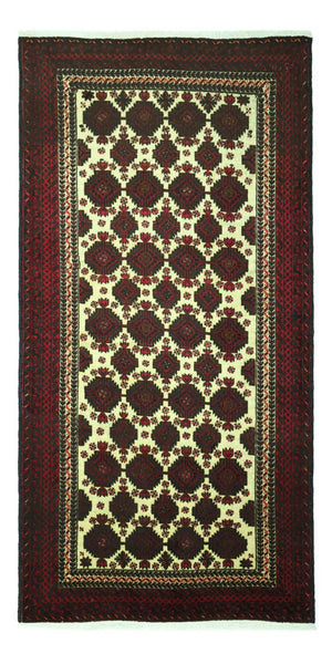 Loper Baluch tapijt - 193 x 99 cm - veelkleurig