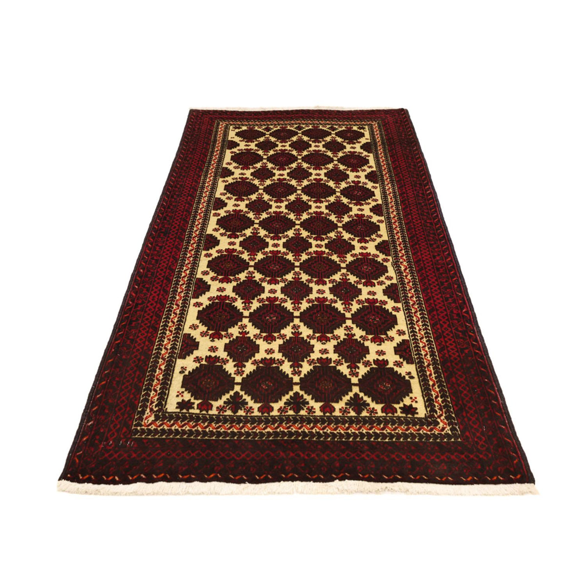 Loper Baluch tapijt - 193 x 99 cm - veelkleurig
