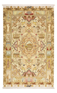 Perzisch tapijt - Tabriz - Royal - 160 x 101 cm - beige