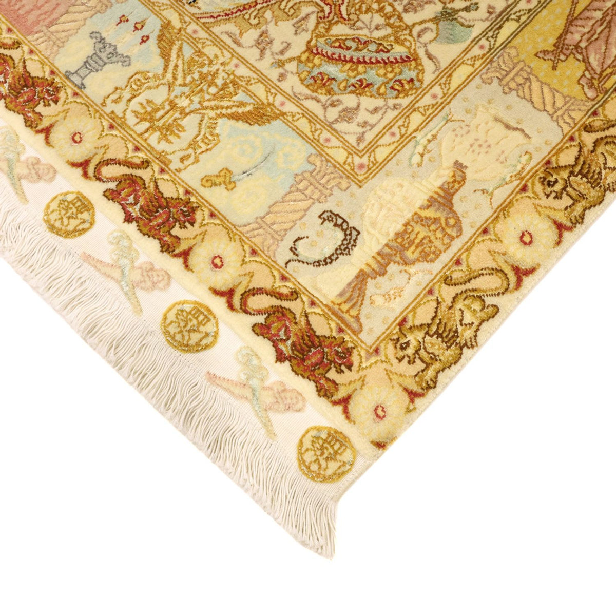 Perzisch tapijt - Tabriz - Royal - 160 x 101 cm - beige